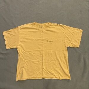 Brandy Melville Honey Tee in Yellow